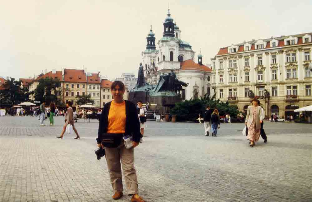 16 - Rep. Checa - Praga, plaza de la ciudad vieja, monumento a Jan Hus